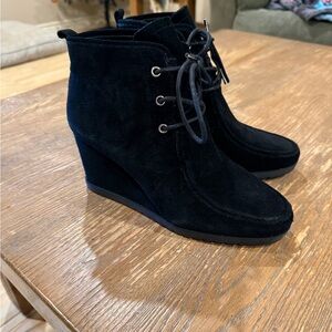 Michael Kors Black Wedge Ankle Boots